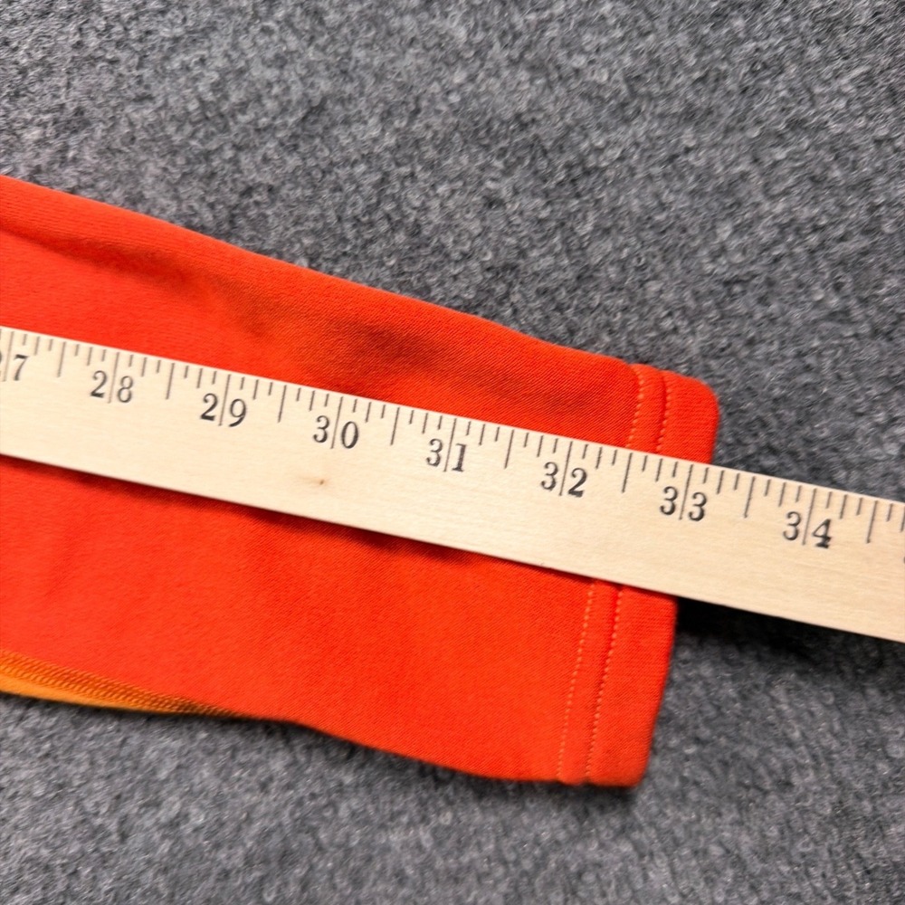 Patagonia Capilene Expedition Fleece Pullover Womens L Orange 1/4 Zip Thumbhole - Picture 15 of 16